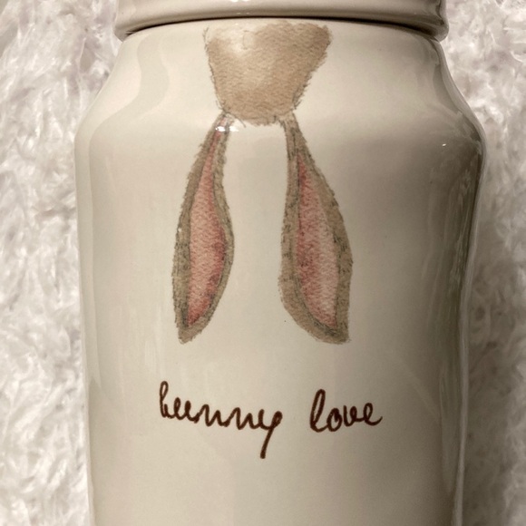 Rae Dunn TALL bunny love CANISTER - Picture 4 of 11